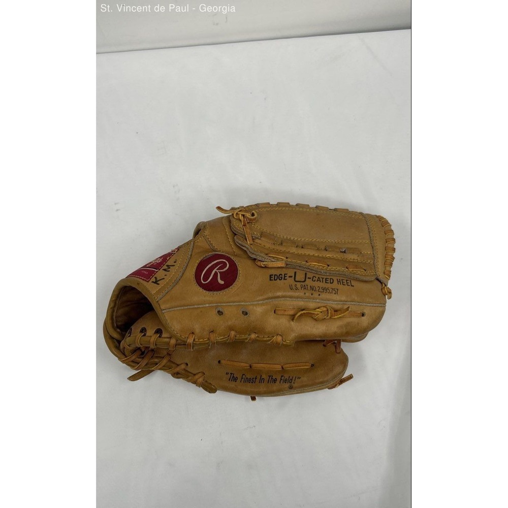 Vintage Rawlings Bill Madlock GJ40 Right Hand Throw Leather Base Softball Glove